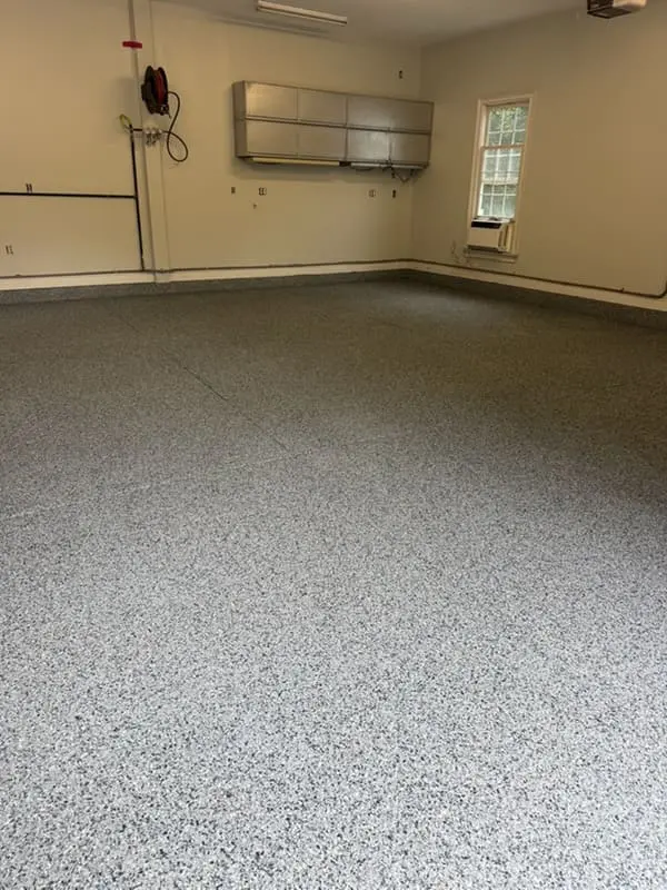 Completed decorative concrete coating